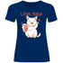 Lillet Katzi Katze - Damenshirt Navy