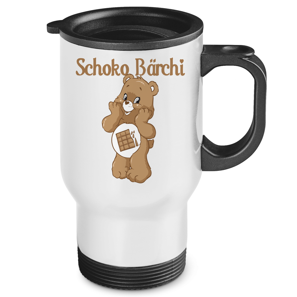 Schoko Bärchi - Glücksbärchi - Edelstahl-Thermobecher White One size