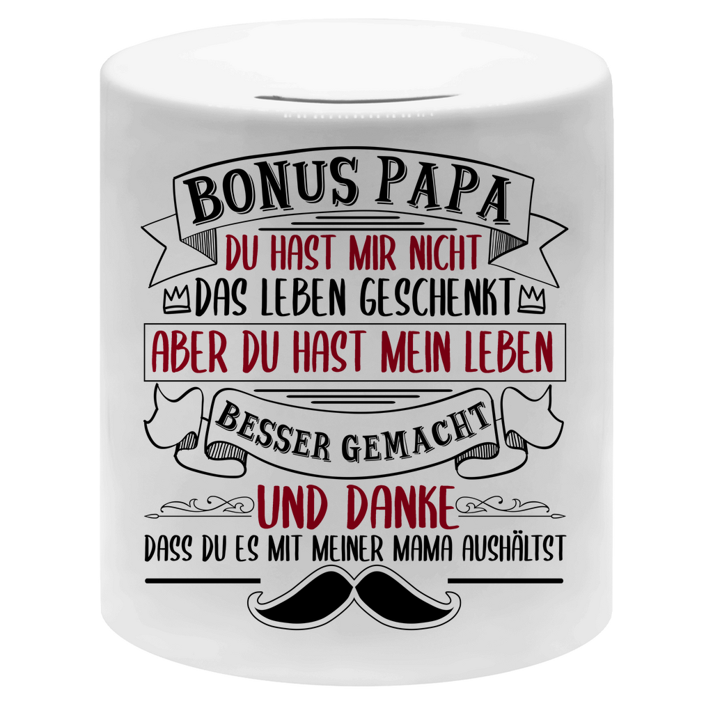 Bonus Papa danke dass du es mit meiner Mama aushältst - Sparbüchse Money Box