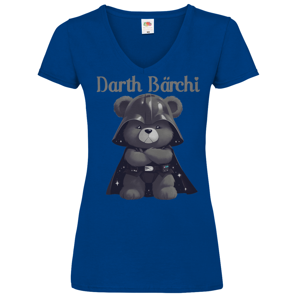 Darth Bärchi - Glücksbärchi - V-Neck Damenshirt Royal Blue XL