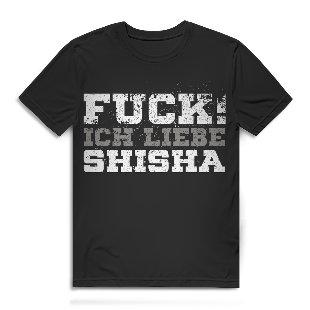 Shisha Statement T-Shirt Herren – Humorvolles Raucher Shirt mit Klarem Spruch Black