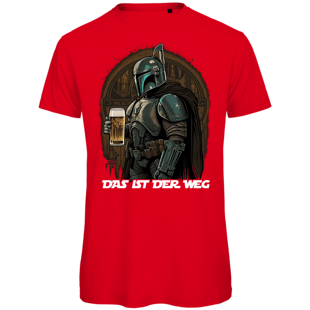 Das ist der Weg Bier Mandalorianer - Herren Premium Bio T-Shirt Red