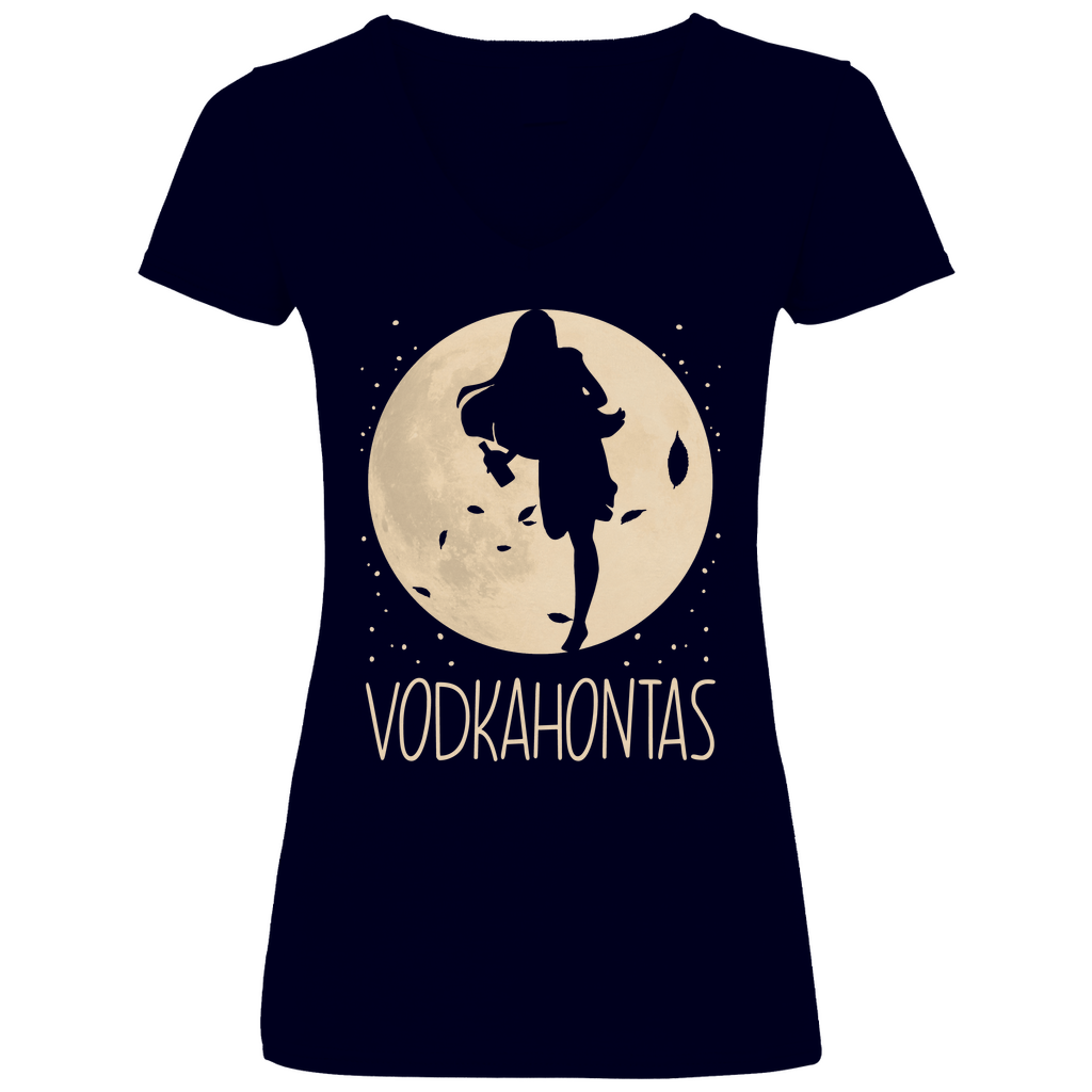 Mond Prinzessin - Vodkahontas - V-Neck Damenshirt