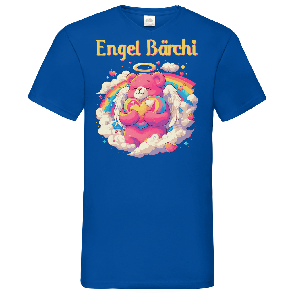 Engel Bärchi - Glücksbärchi - Herren V-Neck Shirt Royal Blue