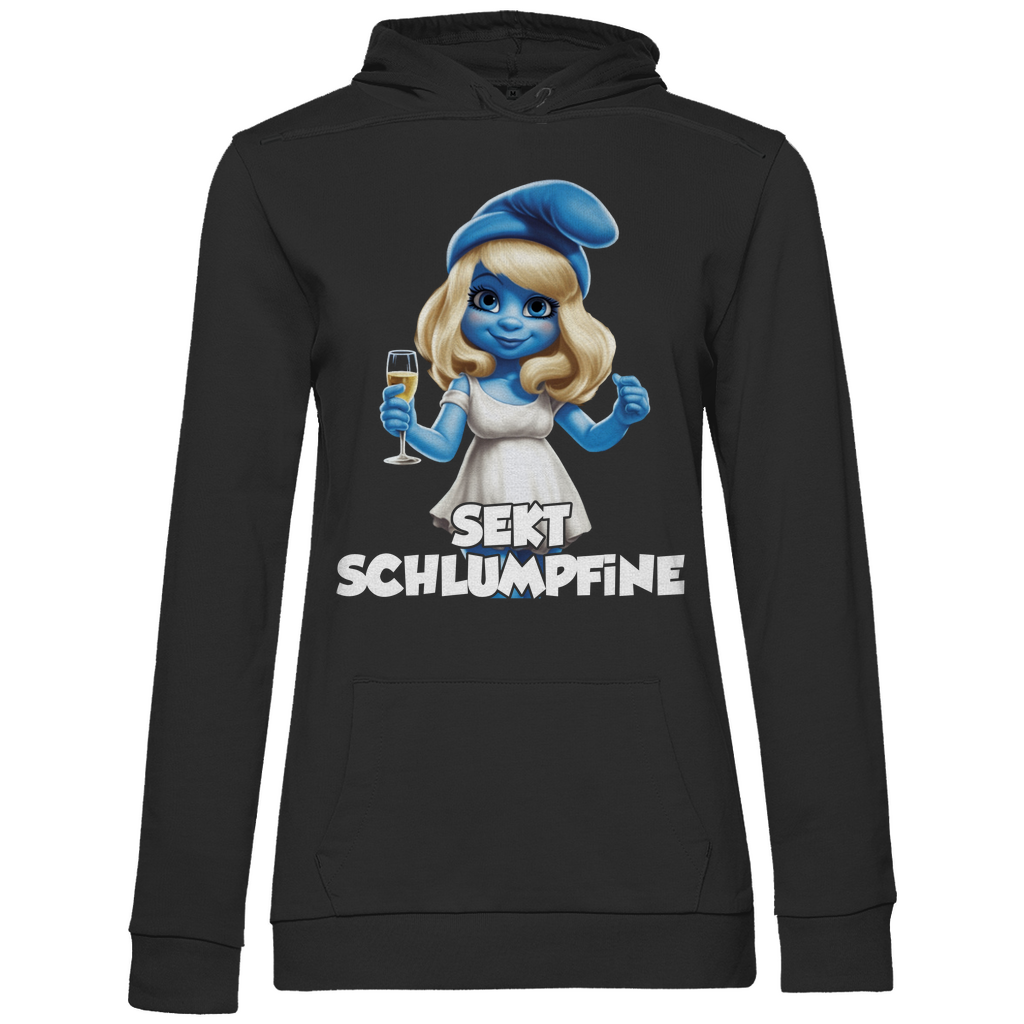 Sekt Schlumpfine Grafik - Damen Hoodie