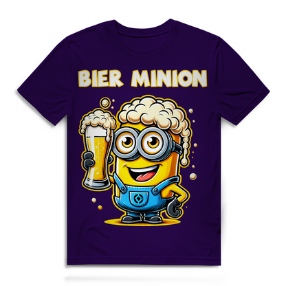 Lustiges Bier Minion Herren Bio T-Shirt – Perfekt für Bierliebhaber