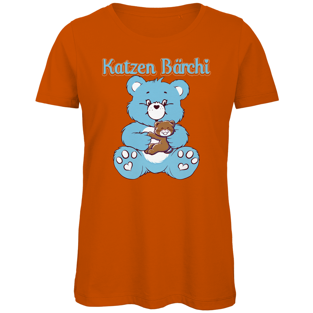 Katzen Bärchi - Glücksbärchi - Damen Premium Bio T-Shirt Urban Orange
