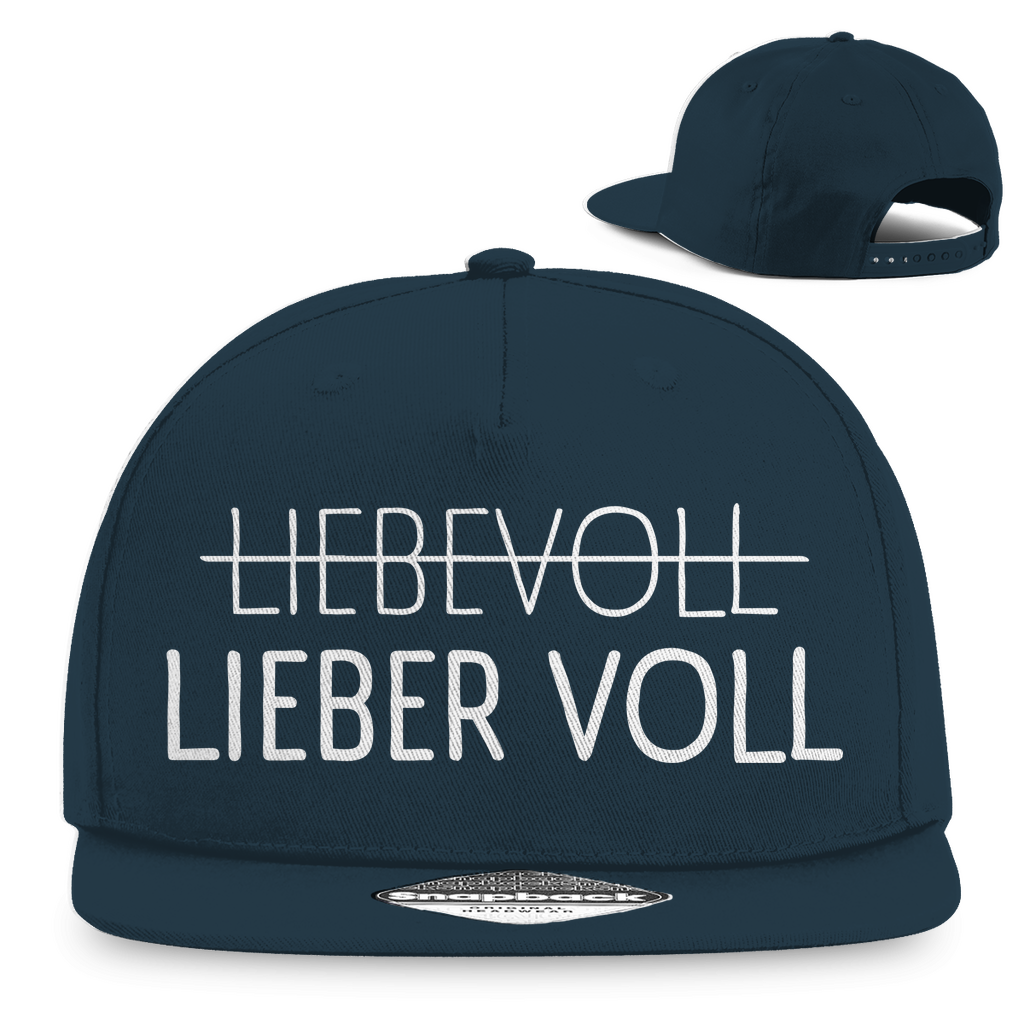 Lieber voll - Premium Snapback French Navy