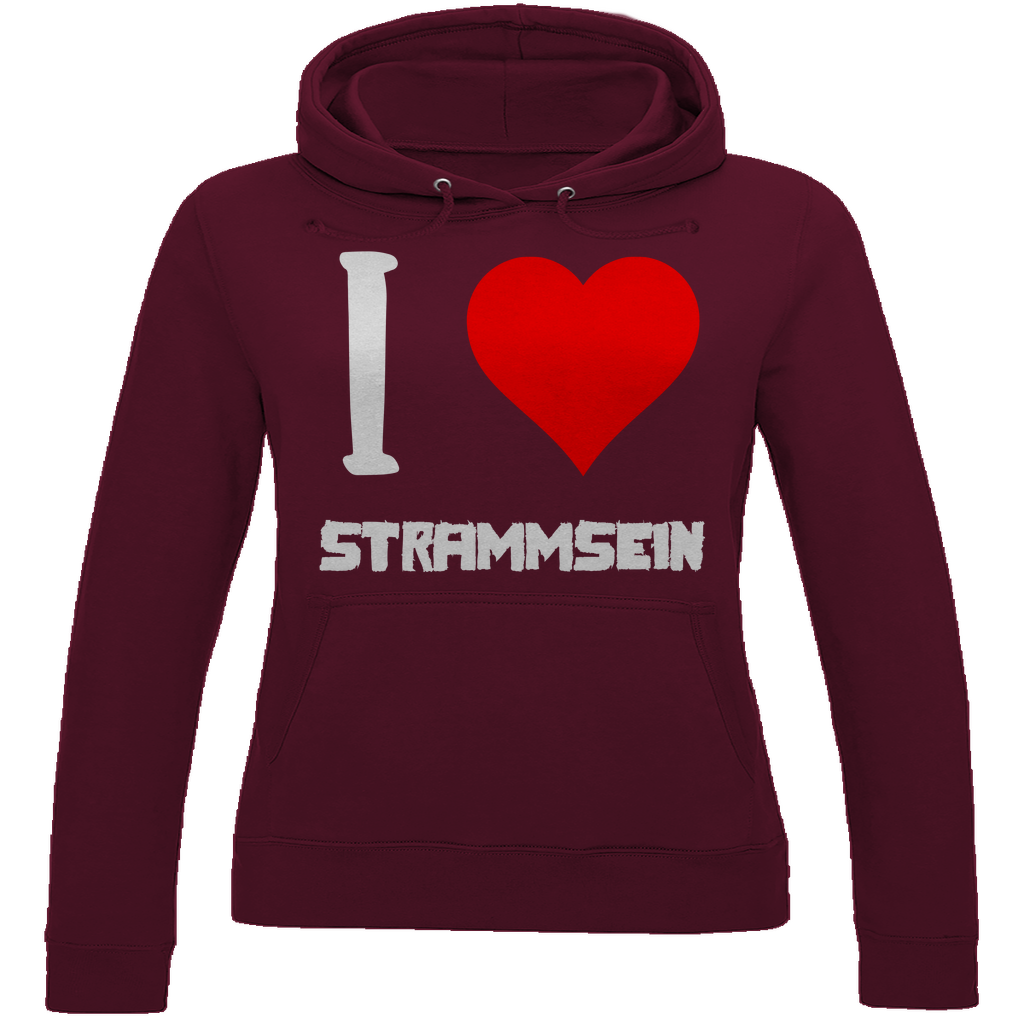 I love Strammsein - Damen Hoodie