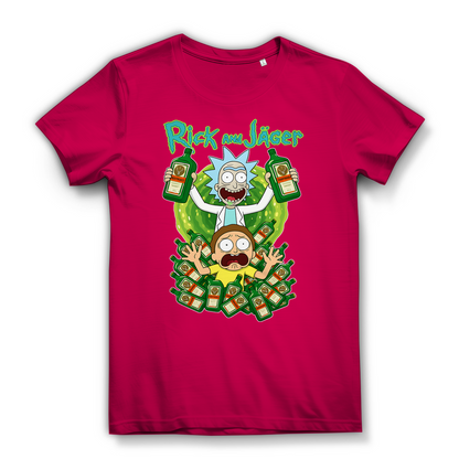 Rick and Jäger mit Morty Jägermeister - Damen Premium Bio T-Shirt