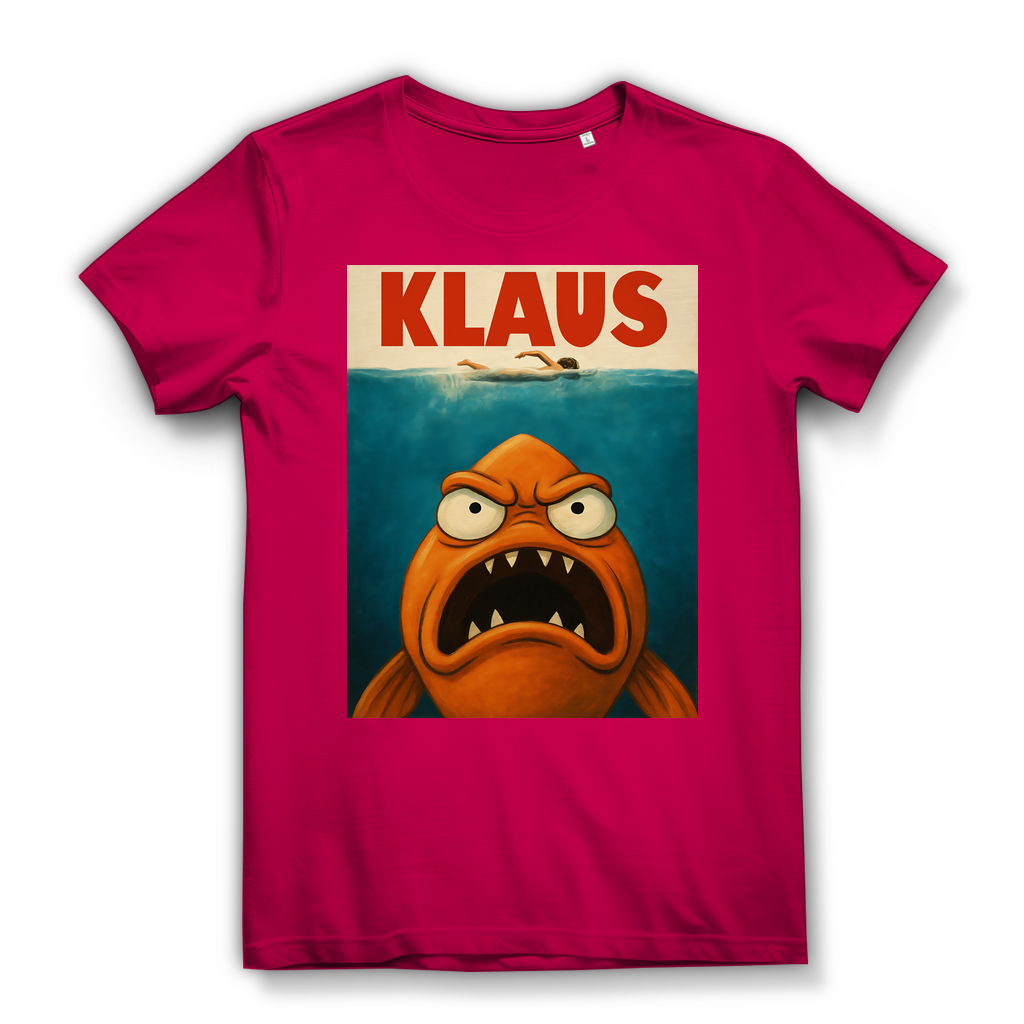 Klaus der Weiße Hai American Dad Mashup - Damen Premium Bio T-Shirt Fuchsia