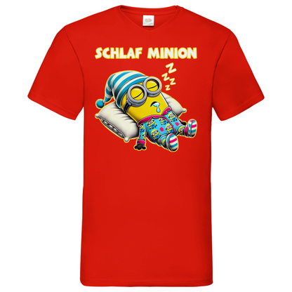 Schlaf Minion - Herren V-Neck Shirt