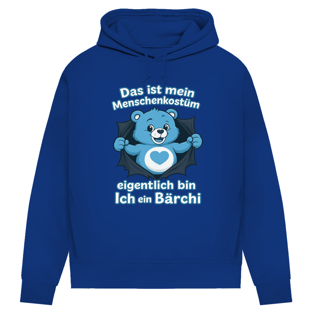 Damen Premium Bio Hoodie Menschenkostüm eigentlich bin ich ein Bärchi
