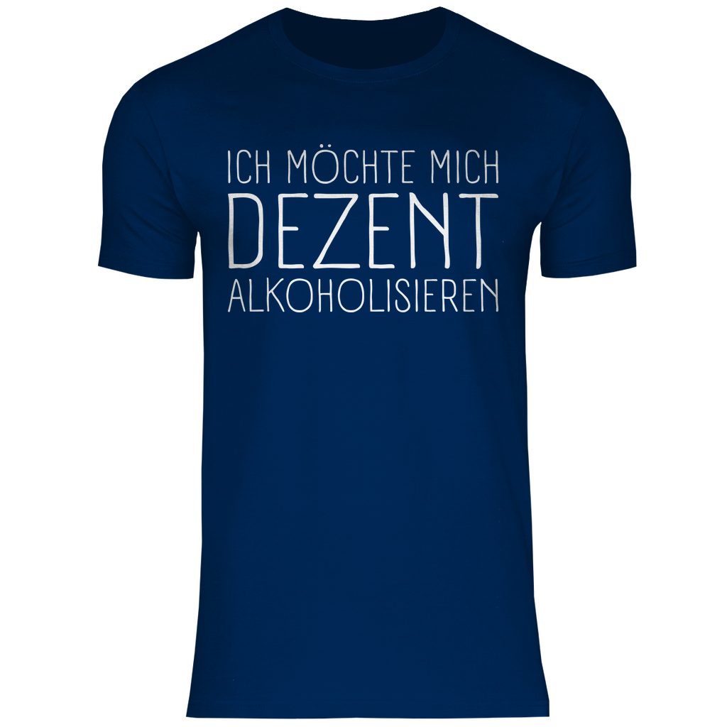 Ich möchte mich dezent alkoholisieren - Herren Shirt Navy