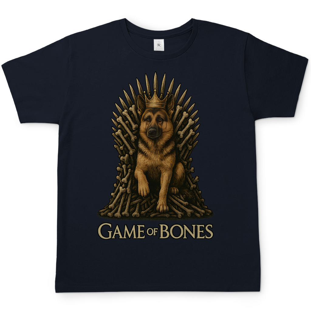 Game of Bones Schäferhund Hunde - Herren T-Shirt Navy