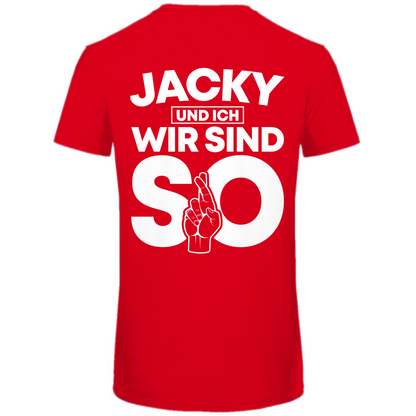 Jacky und ich wir sind so Jack Daniels - Herren Premium Bio T-Shirt