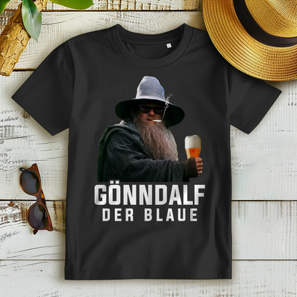 Gönndalf der Blaue der Herr der Ringe Gandalf HDR - Damen Premium Bio T-Shirt Schwarz