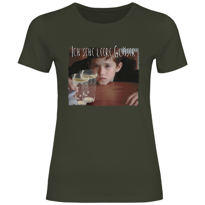 Ich sehe leere Gläser - Damenshirt Urban Khaki
