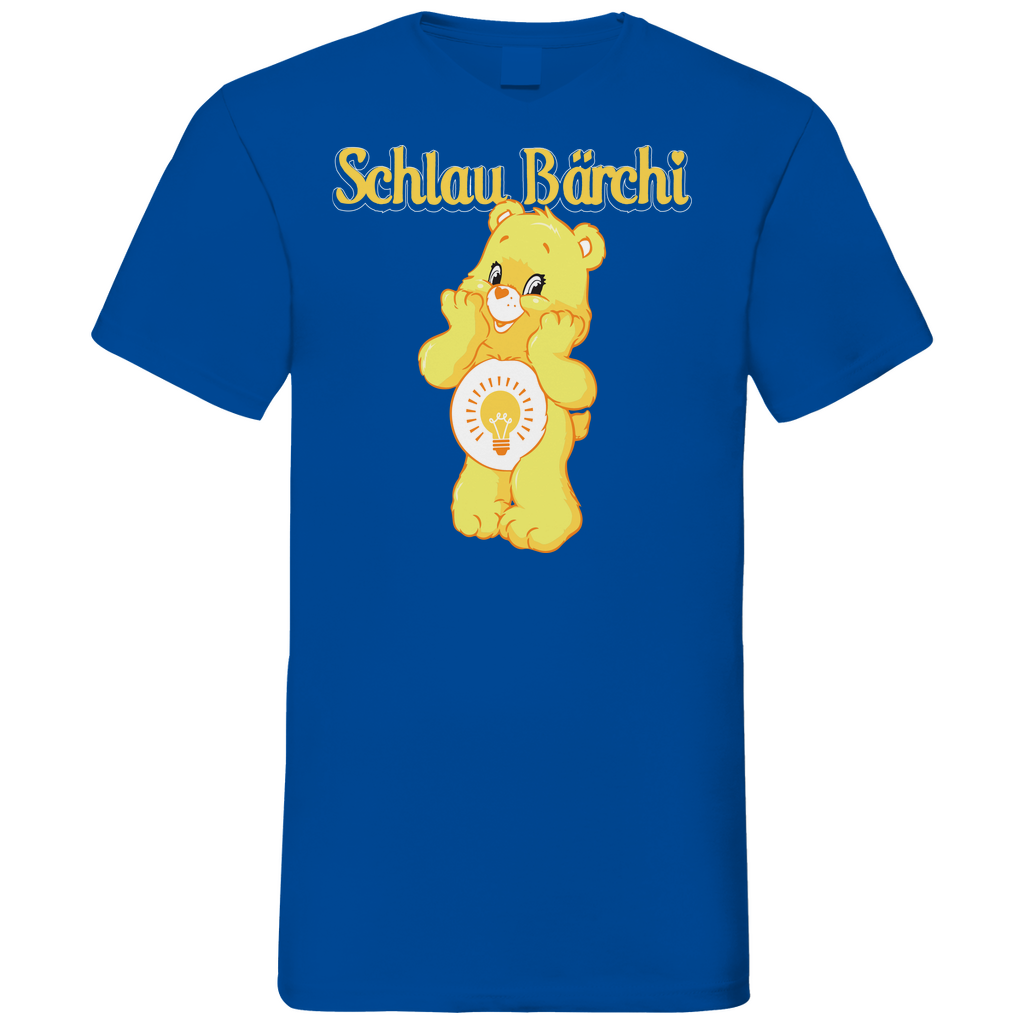 Schlau Bärchi - Glücksbärchi - Herren V-Neck Shirt