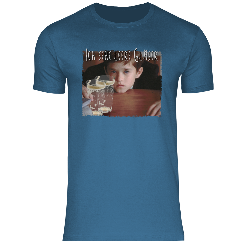 Ich sehe leere Gläser - Herren Shirt Stone Blue