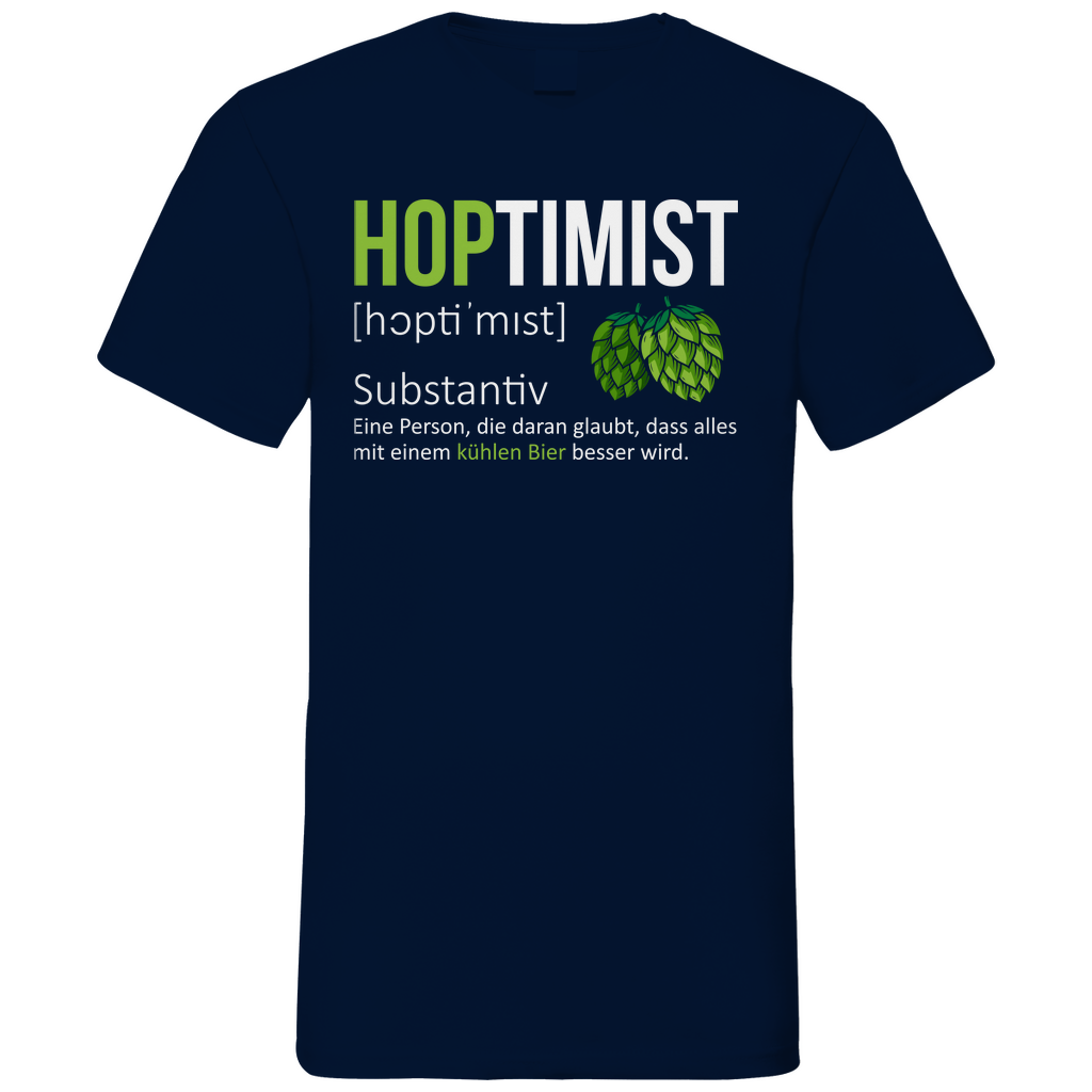 Hoptimist - Herren V-Neck Shirt