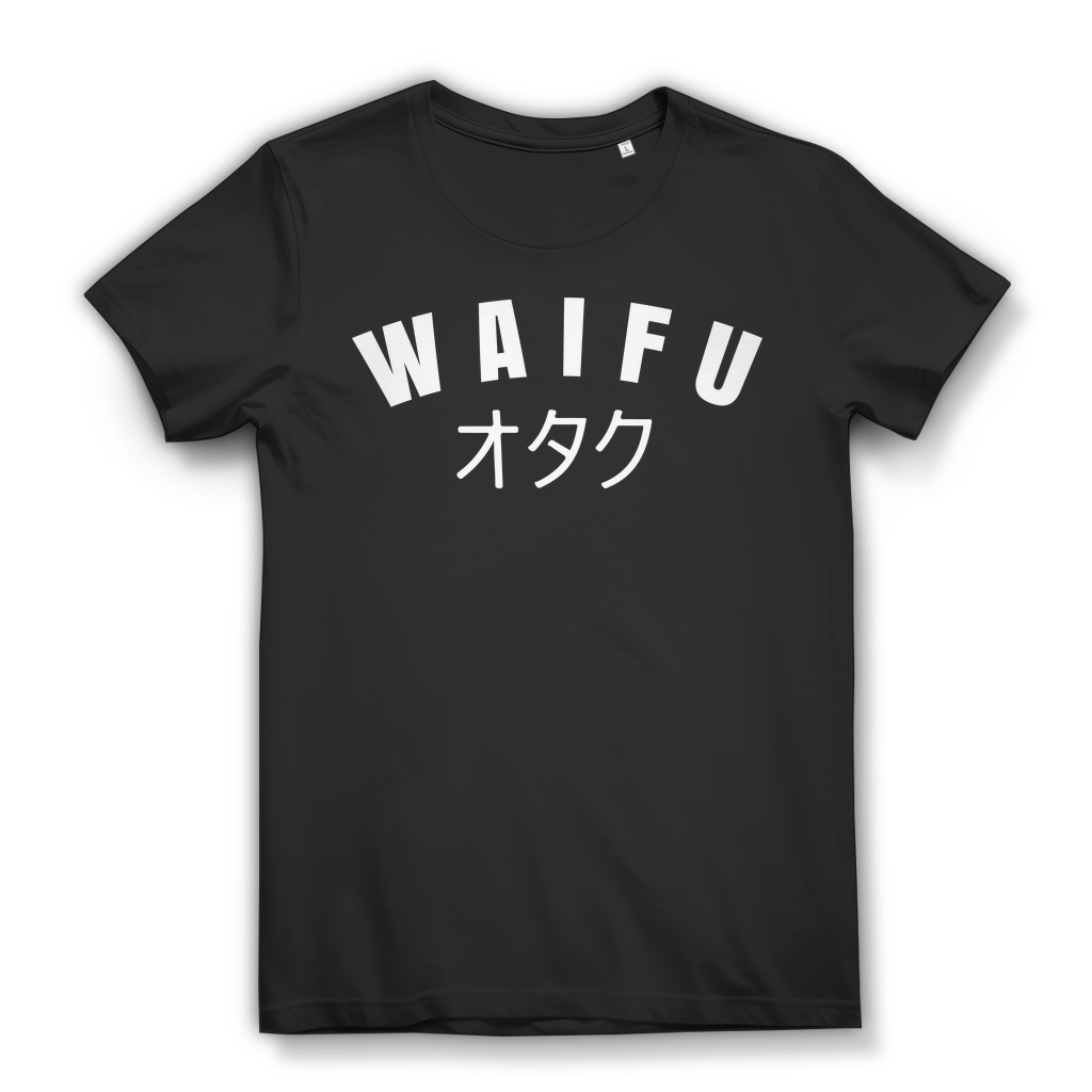 Waifu Otaku Shirt Damen Anime T-Shirt Kawaii Japan Manga Geschenk Cosplay Love Black