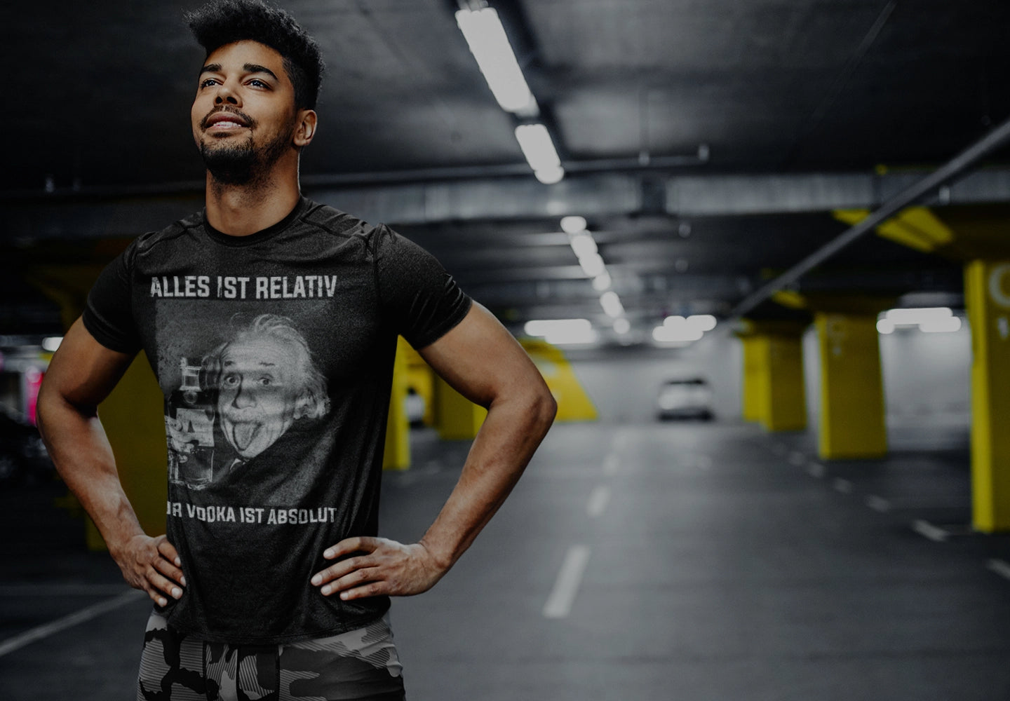 Herren Melange Shirt