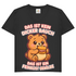 Damen V-Neck T-Shirt Das Ist Kein Dicker Bauch Das Ist Ein Feinkost Gewölbe Teddybär Black