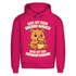 Herren Premium Bio Hoodie Das Ist Kein Dicker Bauch Das Ist Ein Feinkost Gewölbe Teddybär Magenta Pink
