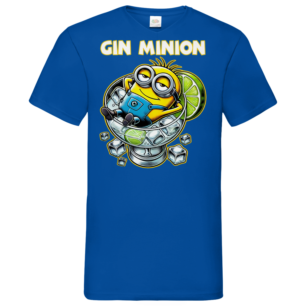 Gin Minion - Herren V-Neck Shirt