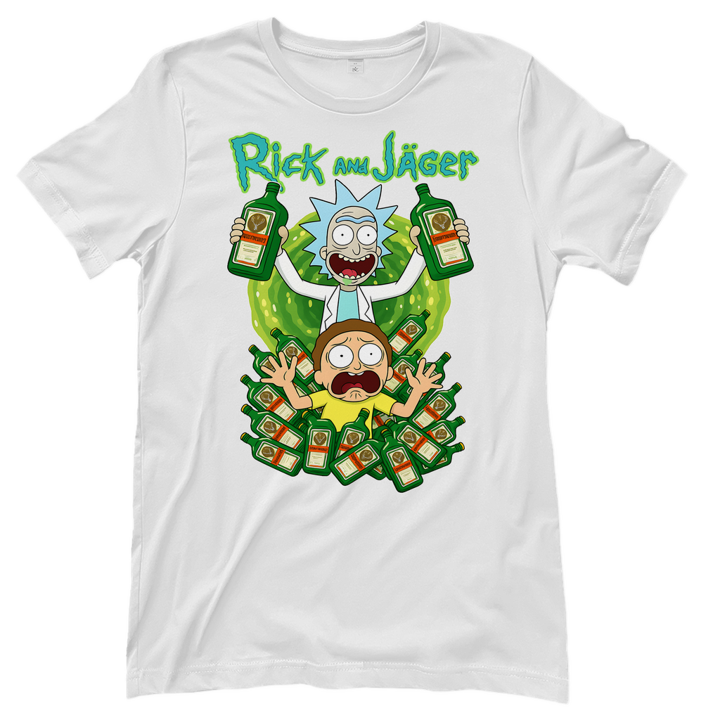 Rick and Jäger mit Morty Jägermeister - Damen T-Shirt