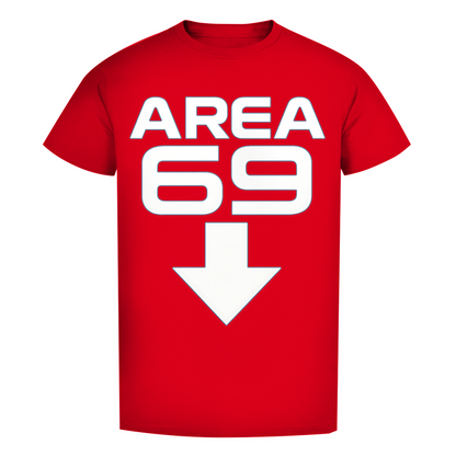 Herren Premium Bio T-Shirt Area 69 Red