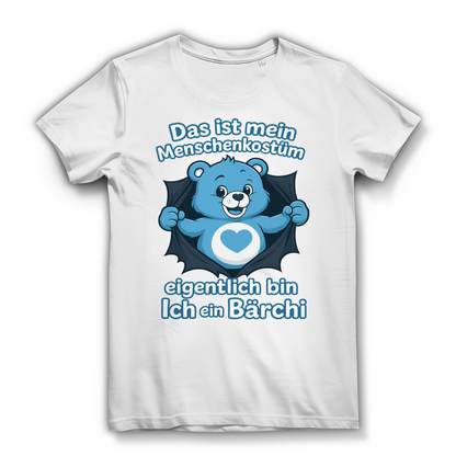 Damen Premium Bio T-Shirt Menschenkostüm eigentlich bin ich ein Bärchi White