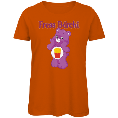 Fress Bärchi - Glücksbärchi - Damen Premium Bio T-Shirt Urban Orange
