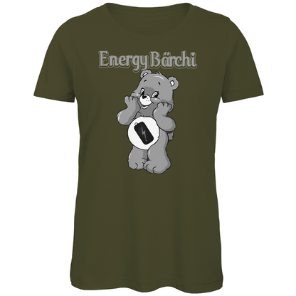 Energy Bärchi - Glücksbärchi - Damen Premium Bio T-Shirt Khaki