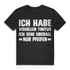 Männer T-Shirt Ich habe visuellen Tinnitus Spruch Pfeifen Funshirt Herren Black