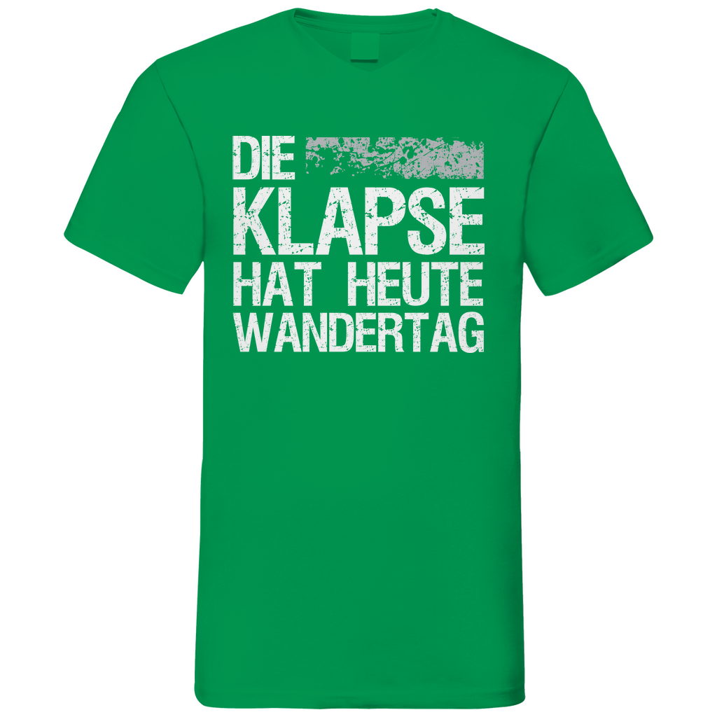 Die Klapse hat heute Wandertag - Herren V-Neck Shirt