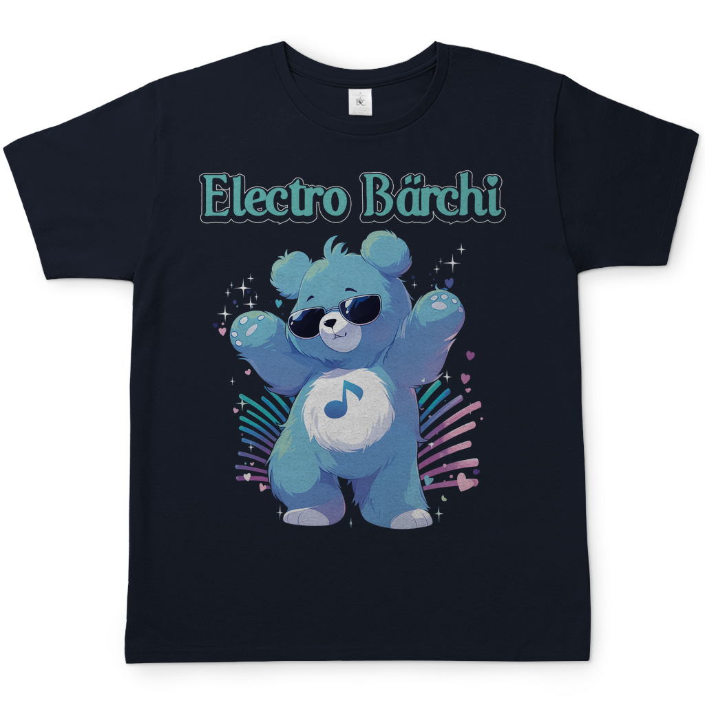 Electro Bärchi - Glücksbärchi - Herren Shirt Navy