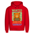 Herren Premium Bio Hoodie Wanted Glücksbärchi Wolkenland Extrem Gefährlich Süß Red