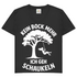 Damen V-Neck T-Shirt Kein Bock Mehr Ich Geh Schaukeln Black