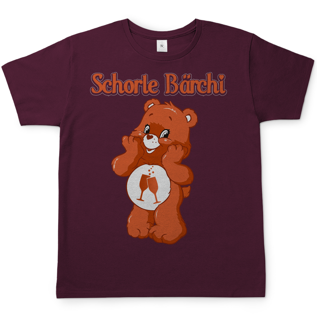 Schorle Bärchi - Glücksbärchi - Herren Shirt Burgundy