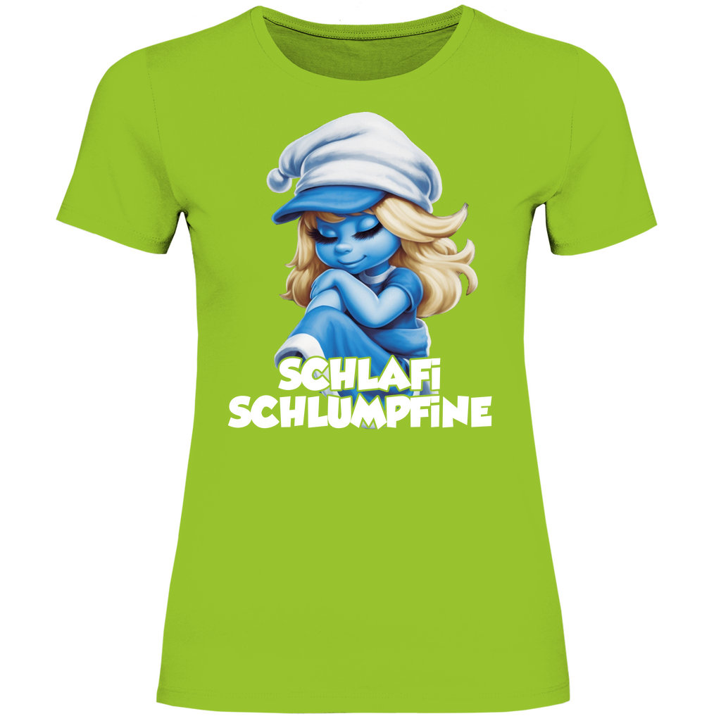 Schlafi Schlumpfine Grafik - Damenshirt