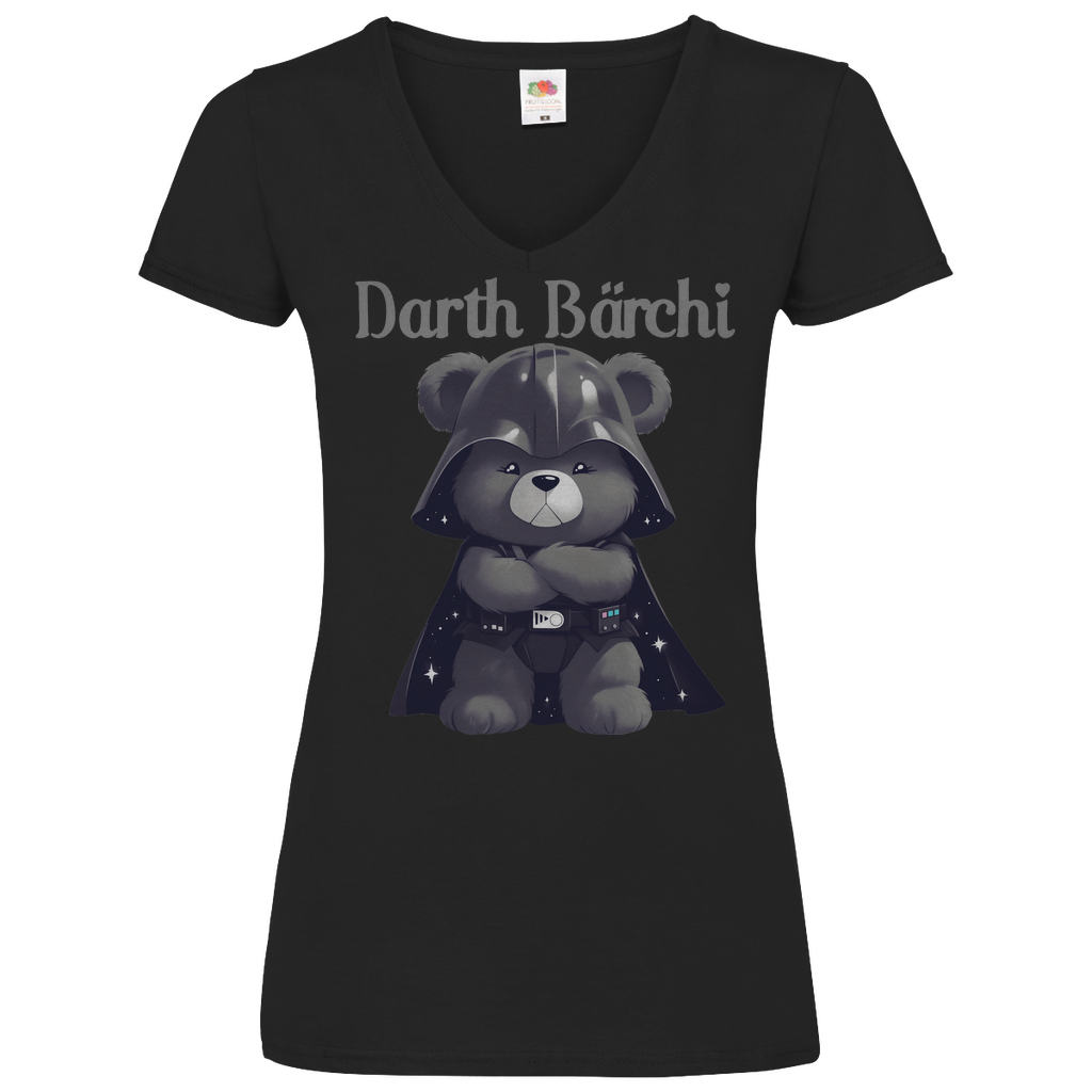 Darth Bärchi - Glücksbärchi - V-Neck Damenshirt Black