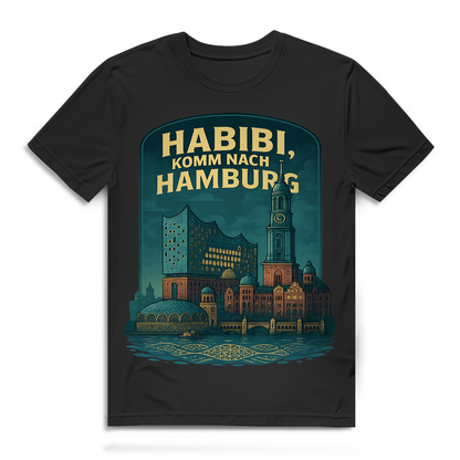 Habibi komm nach Hamburg - Herren Premium Bio T-Shirt