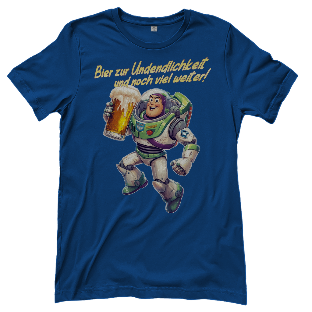 Bier zur Unendlichkeit und noch viel weiter - Buzz Lightyear Toy Story - Damenshirt Royal Blue