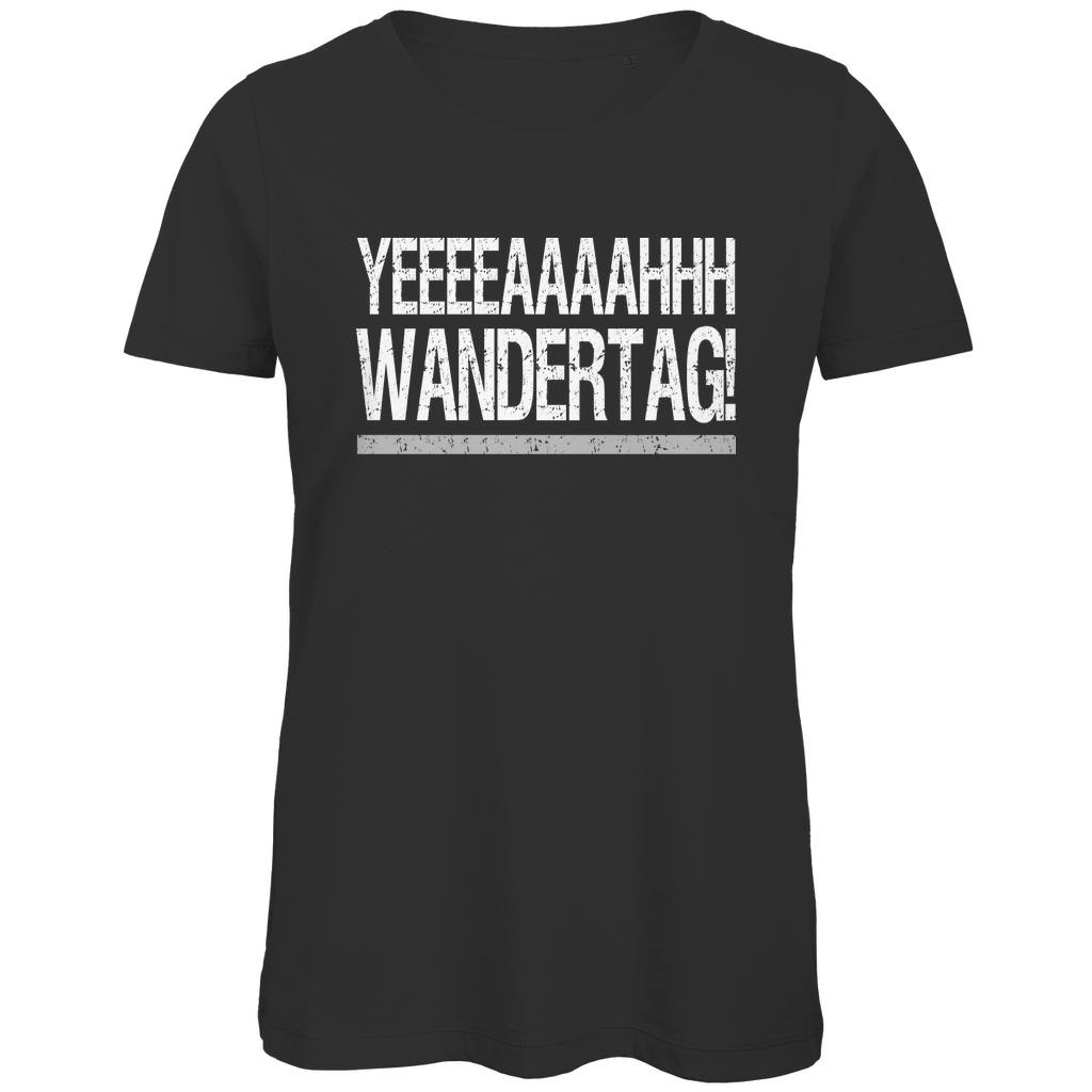 YEEEAH Wandertag! - Damen Premium Bio T-Shirt Black