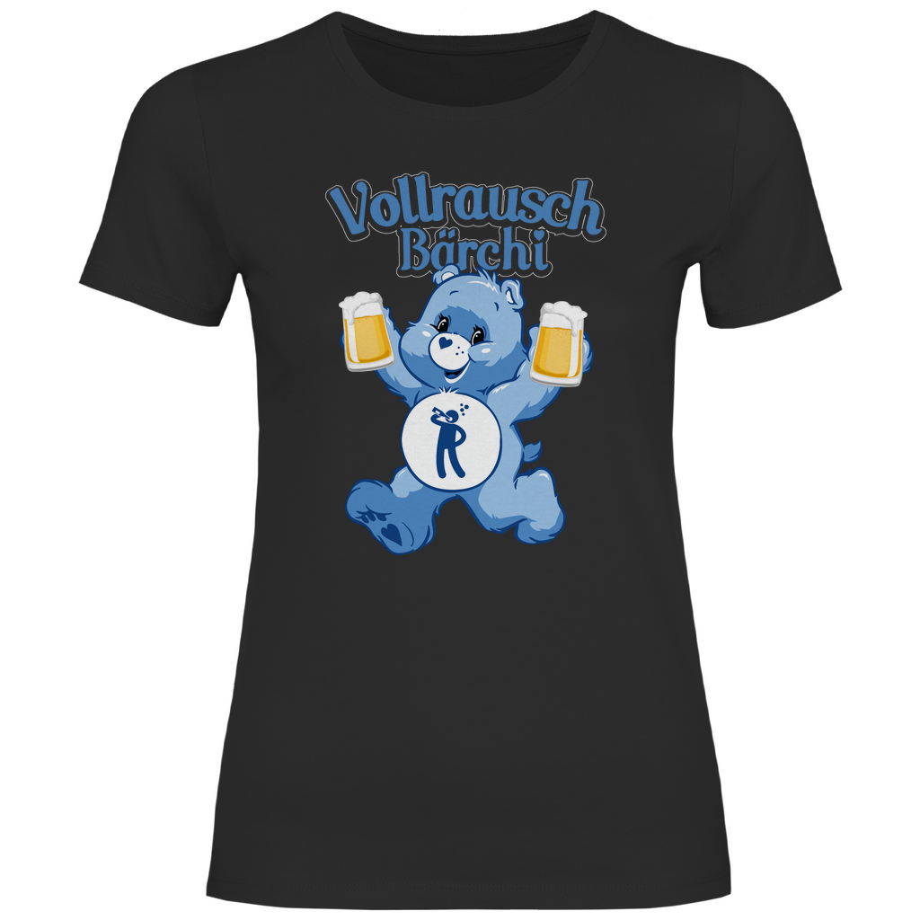 Vollrausch Bärchi - Glücksbärchi - Damenshirt Black
