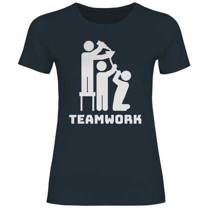 Teamwork - Damenshirt Dark Grey Solid