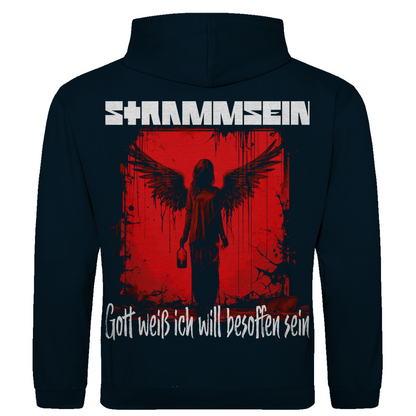 Strammsein Gott weiß ich will besoffen sein - Herren Hoodie New French Navy