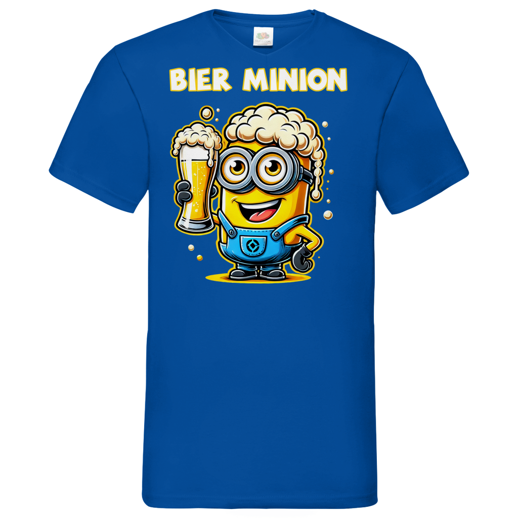 Bier Minion - Herren V-Neck Shirt